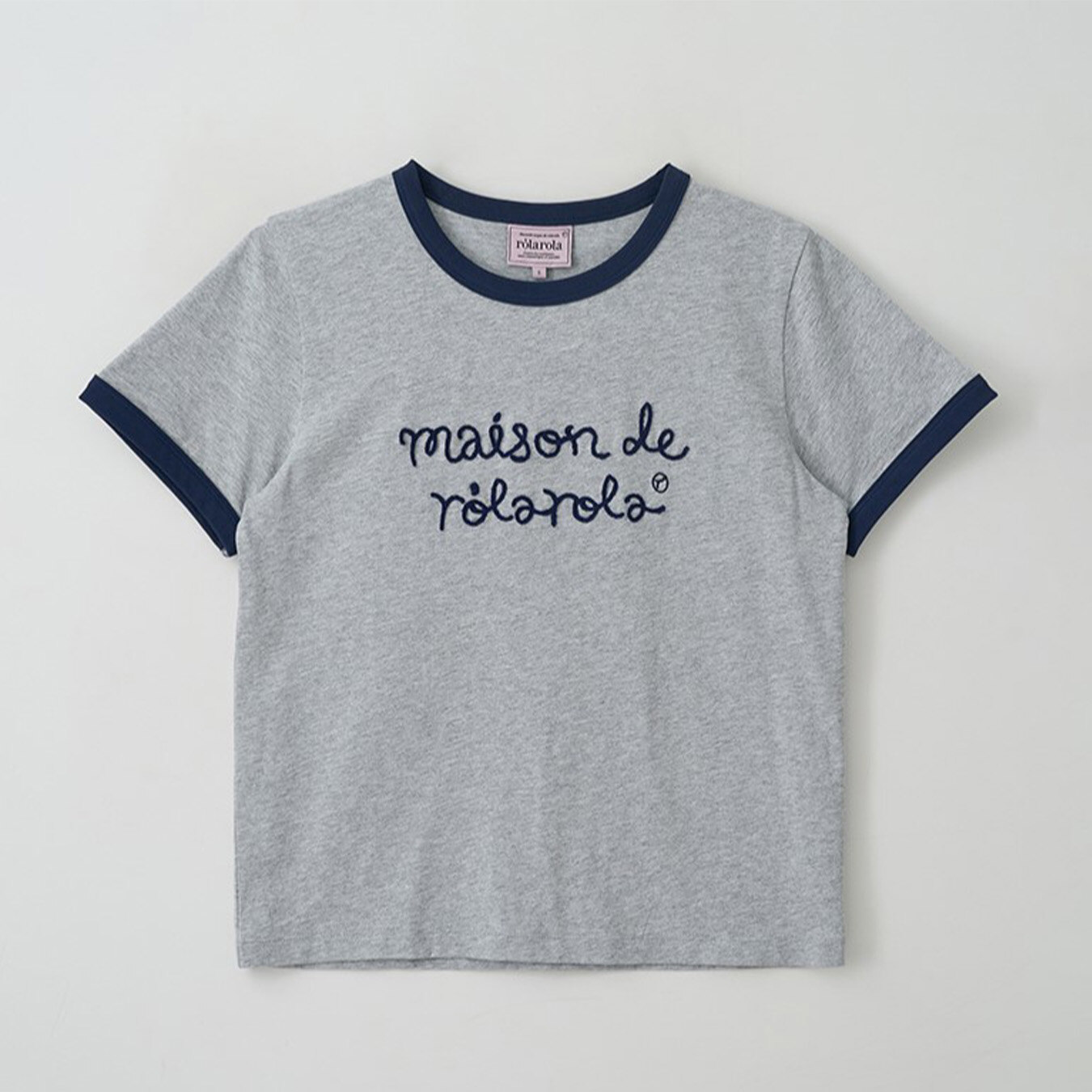 Maison Ringer MAISON DE ROLA RINGER T-SHIRT GY+NV - 로라로라 - 패션 | 신세계면세점