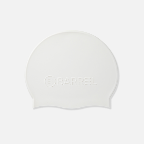 韩际新世界网上免税店-BARREL-SWIM EQUIPMENT-Basic embossing silicone swim cap White 泳帽