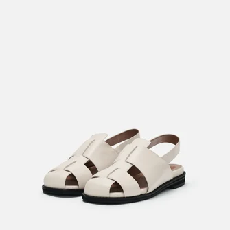 Puzzle sandals Ivory