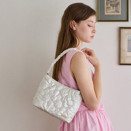 [Ultralight/Waterproof] Chuby Bag Pearl White Shoulder Bag F