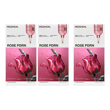 Rose PDRN Essence Mask Pore Care 10 片 × 3 (30 片)