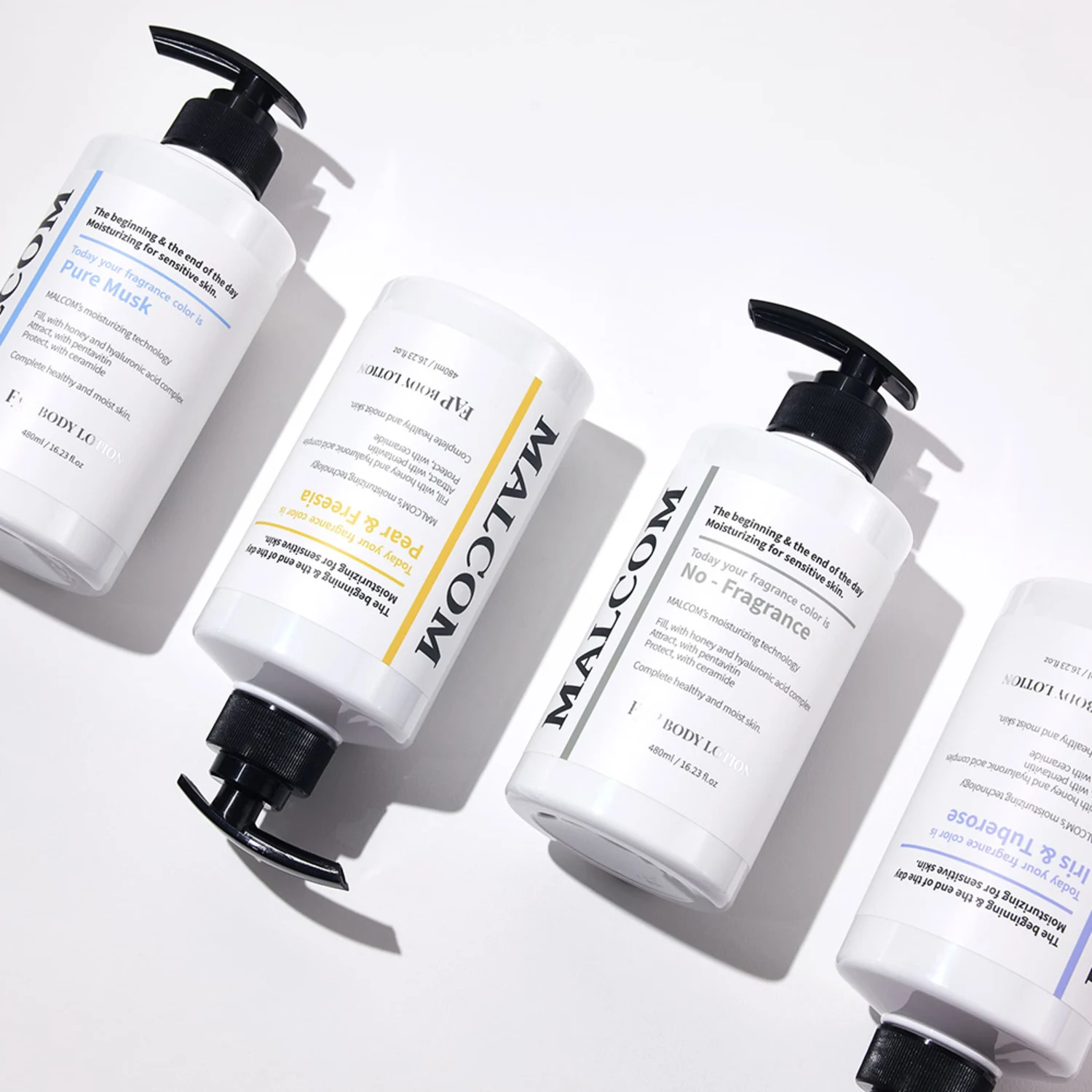 신세계인터넷면세점-말콤-BodyCare-FAP 3중 보습케어 바디로션 아이리스&튜베로즈480ml