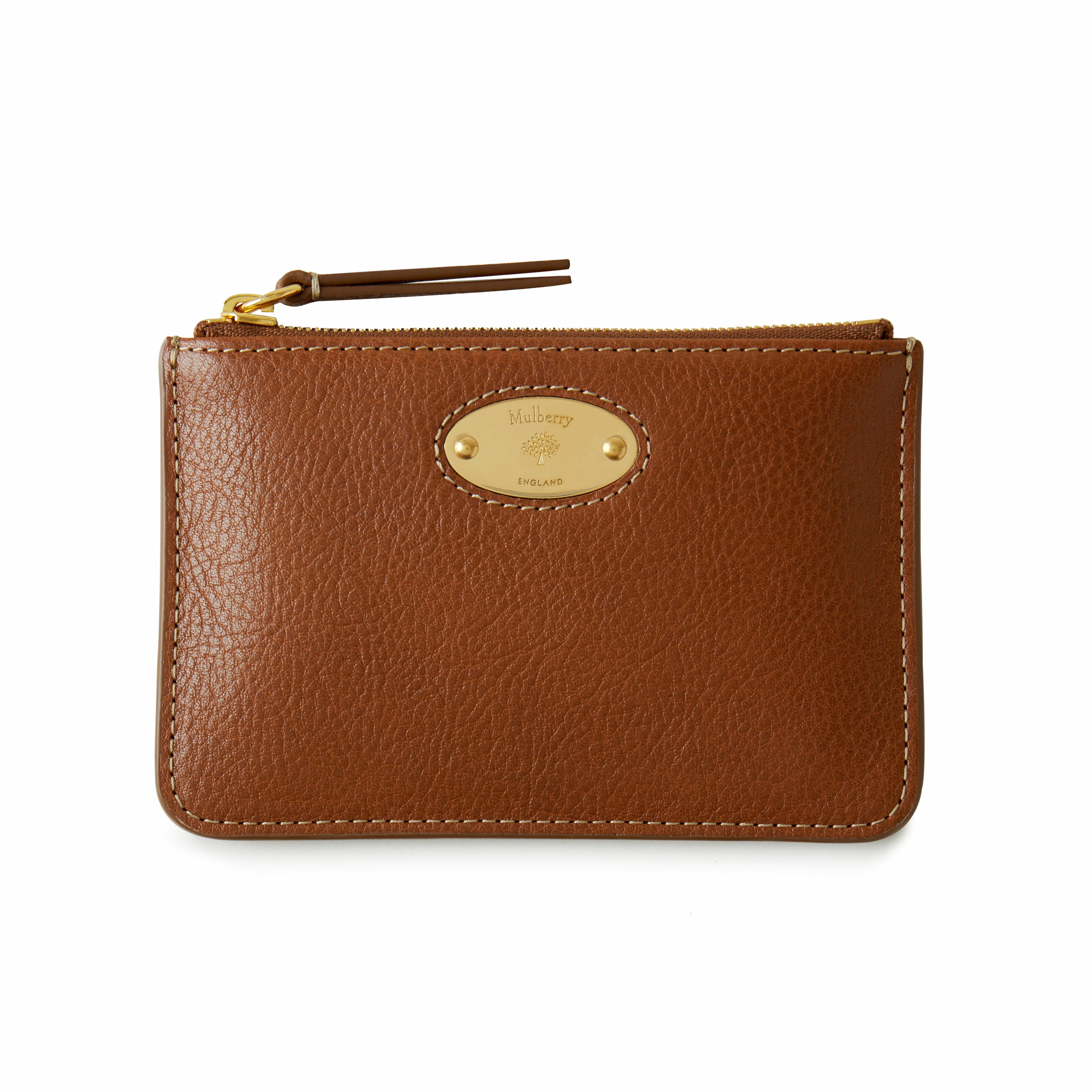 Mulberry Plaque Small Zip Coin Pouch Legacy NVT
