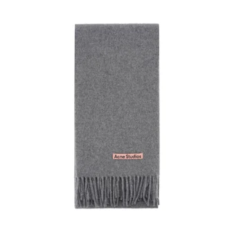 FRINGE WOOL SCARF - NARROW