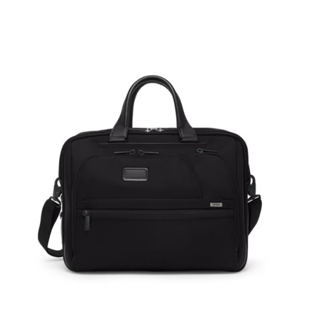 TUMI ALPHA Medium 15" Expandable Briefcase Black