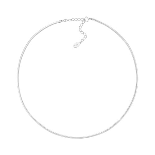 Un.silver.160 / flat soir necklace