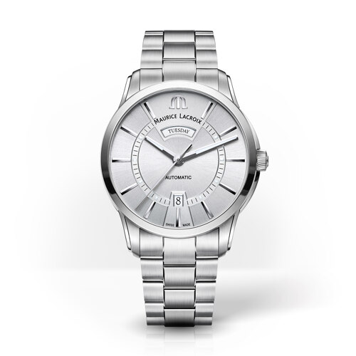 Pontos Day Date Automatic 41mm Men's Metal Band PT6358-SS002-130-1