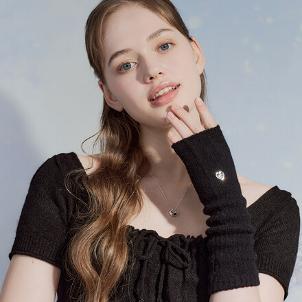 cocoa heart wool warmer