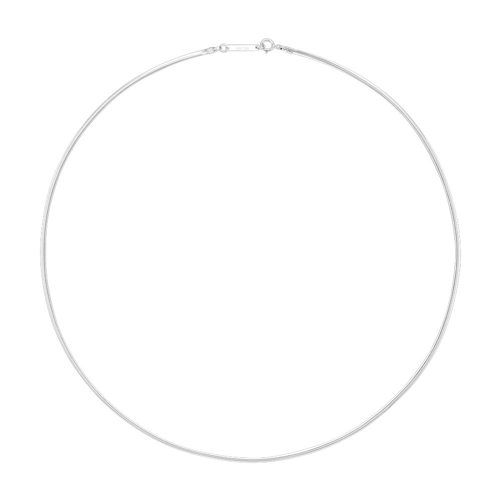 Un.silver.161 / flat soir necklace (long ver.)