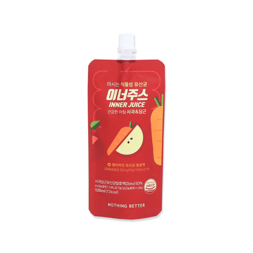 韩际新世界网上免税店-NOTHING BETTER--植物性乳酸菌苹果汁 120ml*10盒