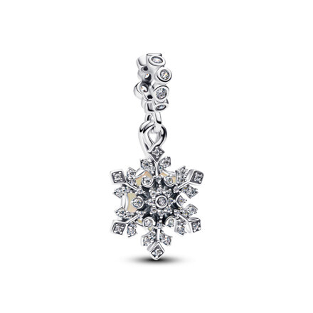 Opalescent Snowflake Double Dangle 吊饰