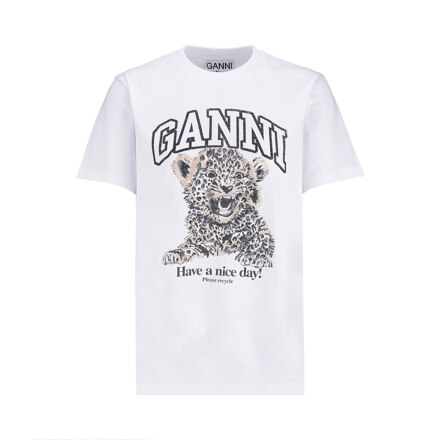 BASIC JERSEY LEOPARD RELAXED T-SHIRT #LEOPARD