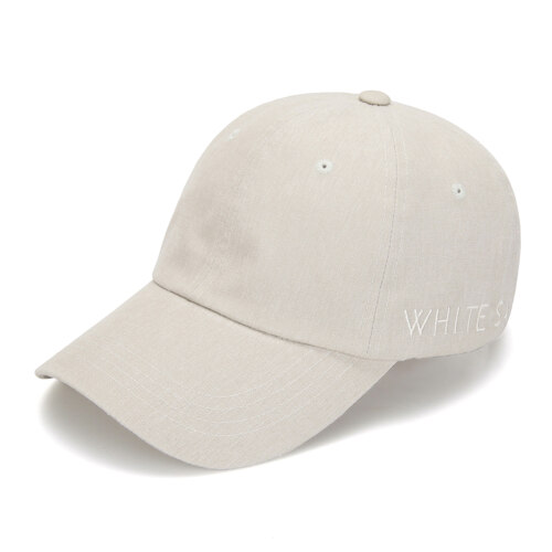 韩际新世界网上免税店-White Sands-时尚配饰-Unisex Lettering Logo Embroidery Ball Cap Luca_Beige 帽子