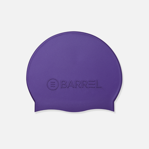 韩际新世界网上免税店-BARREL-SWIM EQUIPMENT-Basic embossing silicone swim cap deep purple 泳帽