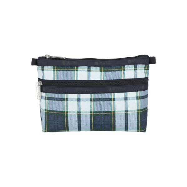 신세계인터넷면세점-레스포색-메이크업도구-CLS COSMETIC CLUTCH DEEP BLUE TARTAN