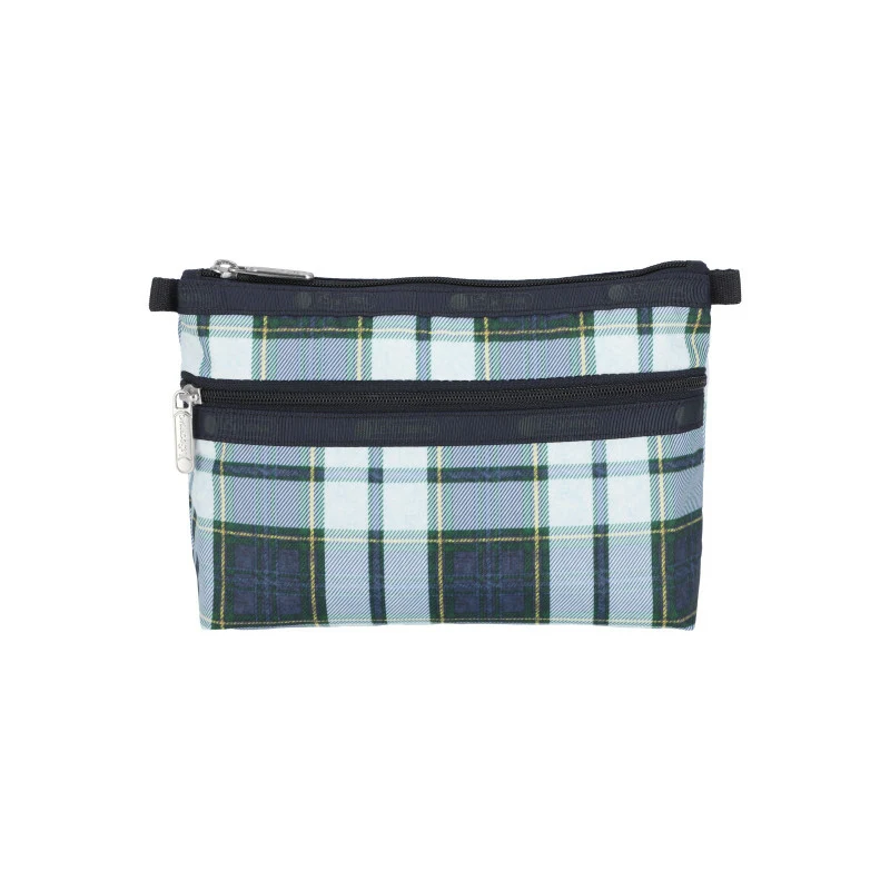 신세계인터넷면세점-레스포색-메이크업도구-CLS COSMETIC CLUTCH DEEP BLUE TARTAN