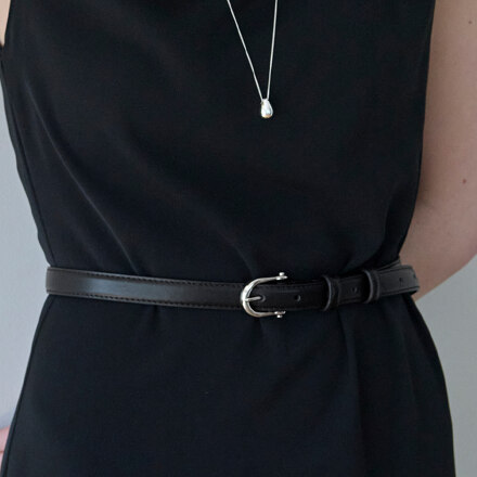 #Silver&Black / The Meridian Classic 细款皮带