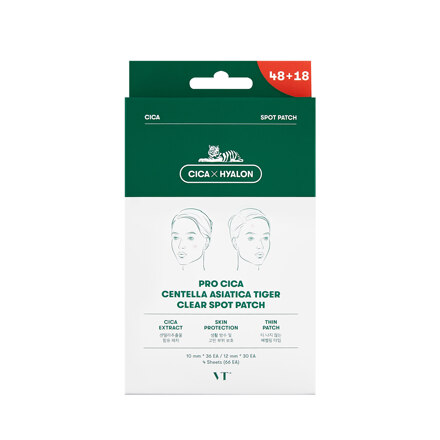 PRO CICA CENTELLA ASIATICA TIGER CLEAR SPOT PATCH (4片) 15ea*2+18ea*2