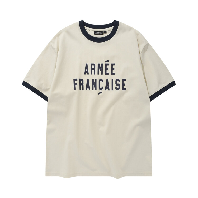아르메 프랑세즈 링거 숏 슬리브 아이보리
