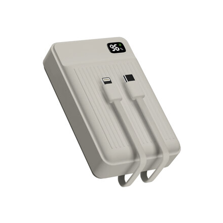 PD 22.5W 迷你移动电源（带快速充电线缆 20000mAh）_橘灰色