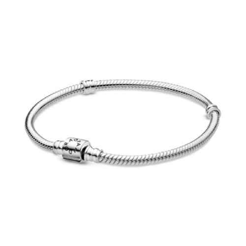 Pandora Moments Barrel Clasp Snake Chain Bracelet 手链