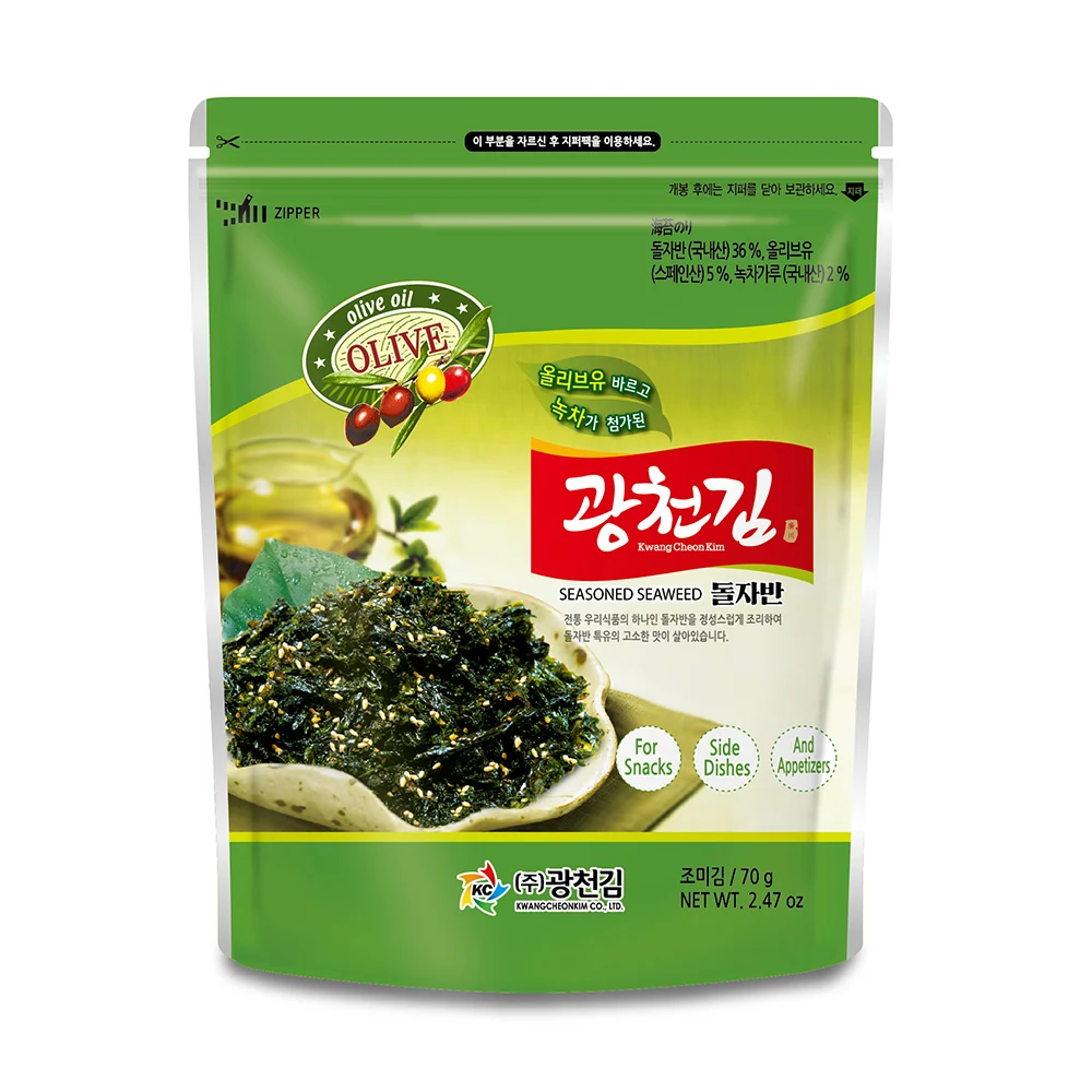 신세계인터넷면세점-바프-광천김 백제올리브녹차자반 (70g)