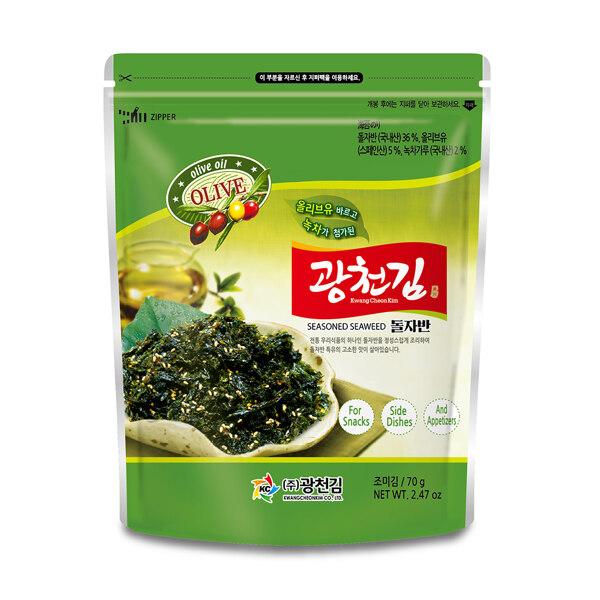 신세계인터넷면세점-바프-광천김 백제올리브녹차자반 (70g)
