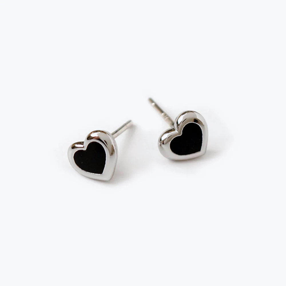 신세계인터넷면세점-누누핑거스-earring-듀이 하트 이어링 (궈걸이) *925은침