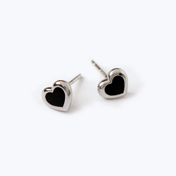 신세계인터넷면세점-누누핑거스-earring-듀이 하트 이어링 (궈걸이) *925은침