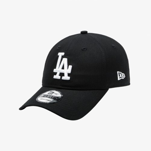 940 MLB LA 다저스 화이트 온 블랙 언스트럭쳐 볼캡 블랙