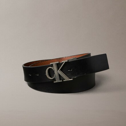 男士 Hardware Buckle Tumbled Belt 35mm