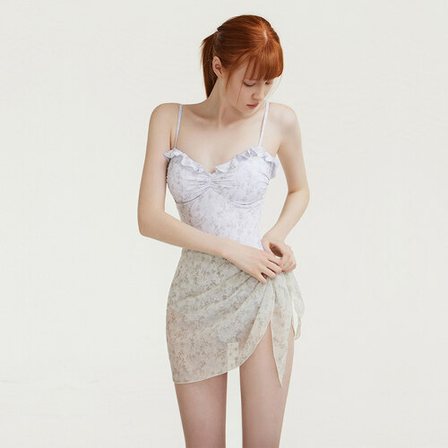 FLORA PAREO SKIRT CREAM 半身裙