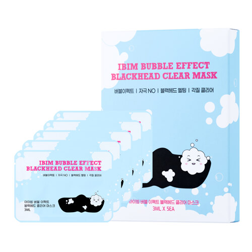 韩际新世界网上免税店-IBIM--BUBBLE EFFECT BLACKHEAD CLEAR MASK 5片 鼻贴*11SET