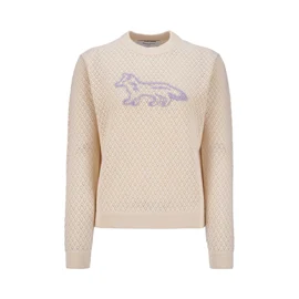 BABY FOX EMBROIDERY LACE KNIT