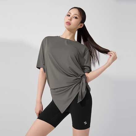 XFK3TS1002 아이스페더 라이트 루즈핏 숏슬리브 데저트토프