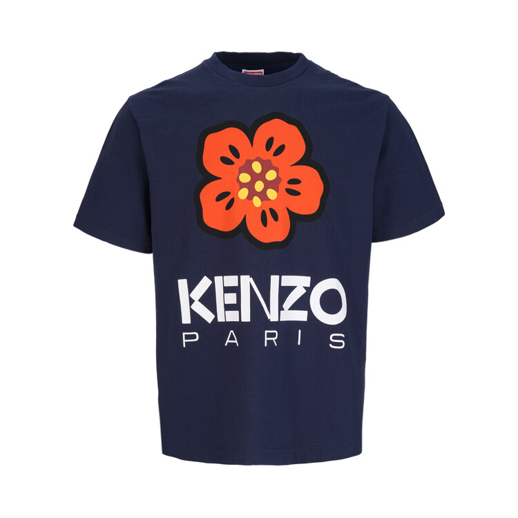 韩际新世界网上免税店-KENZO-服饰-BOKE FLOWER T-SHIRT - MIDNIGHT BLUE