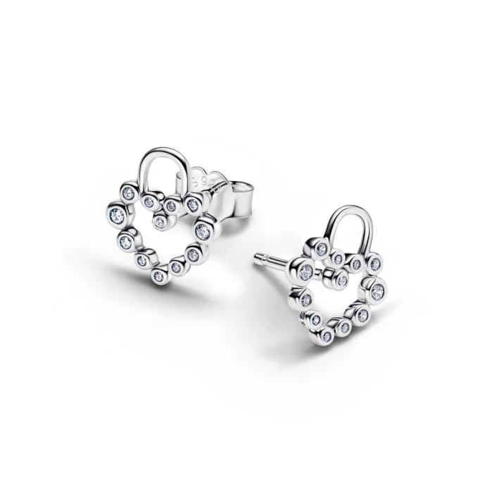 신세계인터넷면세점-판도라-earring-스파클 하트 패드락 스터드 이어링