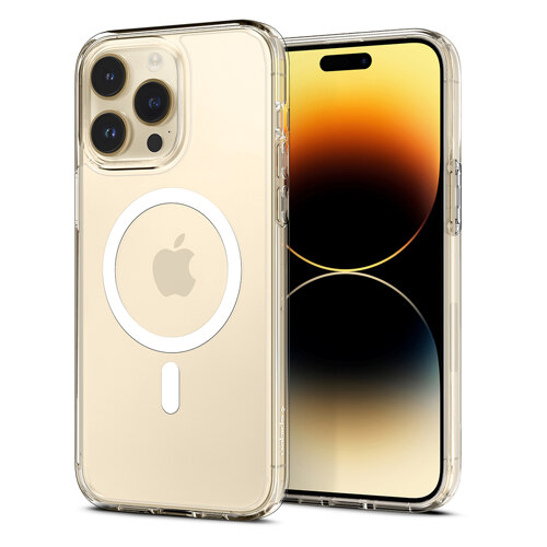 韩际新世界网上免税店-SPIGEN--iPhone 14 Pro MacSafe Transparent Case Ultra Hybrid Mac Fit (White)