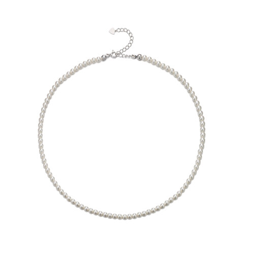 SILVER PEARL NECKLACE (3MM)