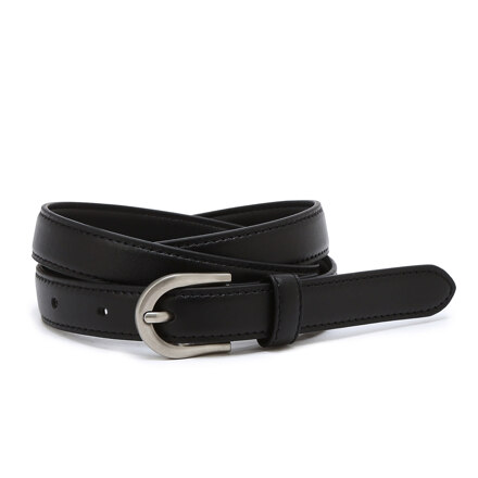 JUBE6F110BK 블랙 20mm 블랙 소가죽 슬림 여성벨트