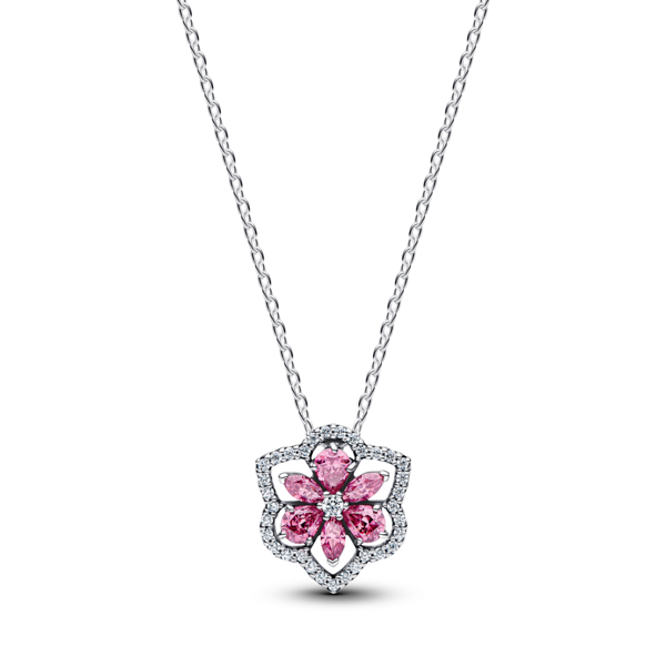 신세계인터넷면세점-판도라-necklace-허바리움 스파클링 핑크 플라워 펜던트 네크리스