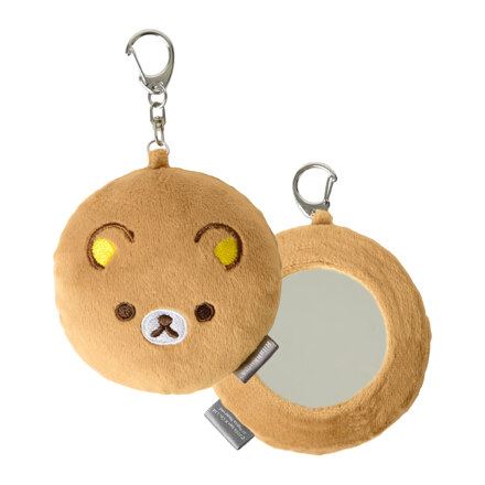 RILAKKUMA FACE KEYRING MIRROR 钥匙扣随身镜