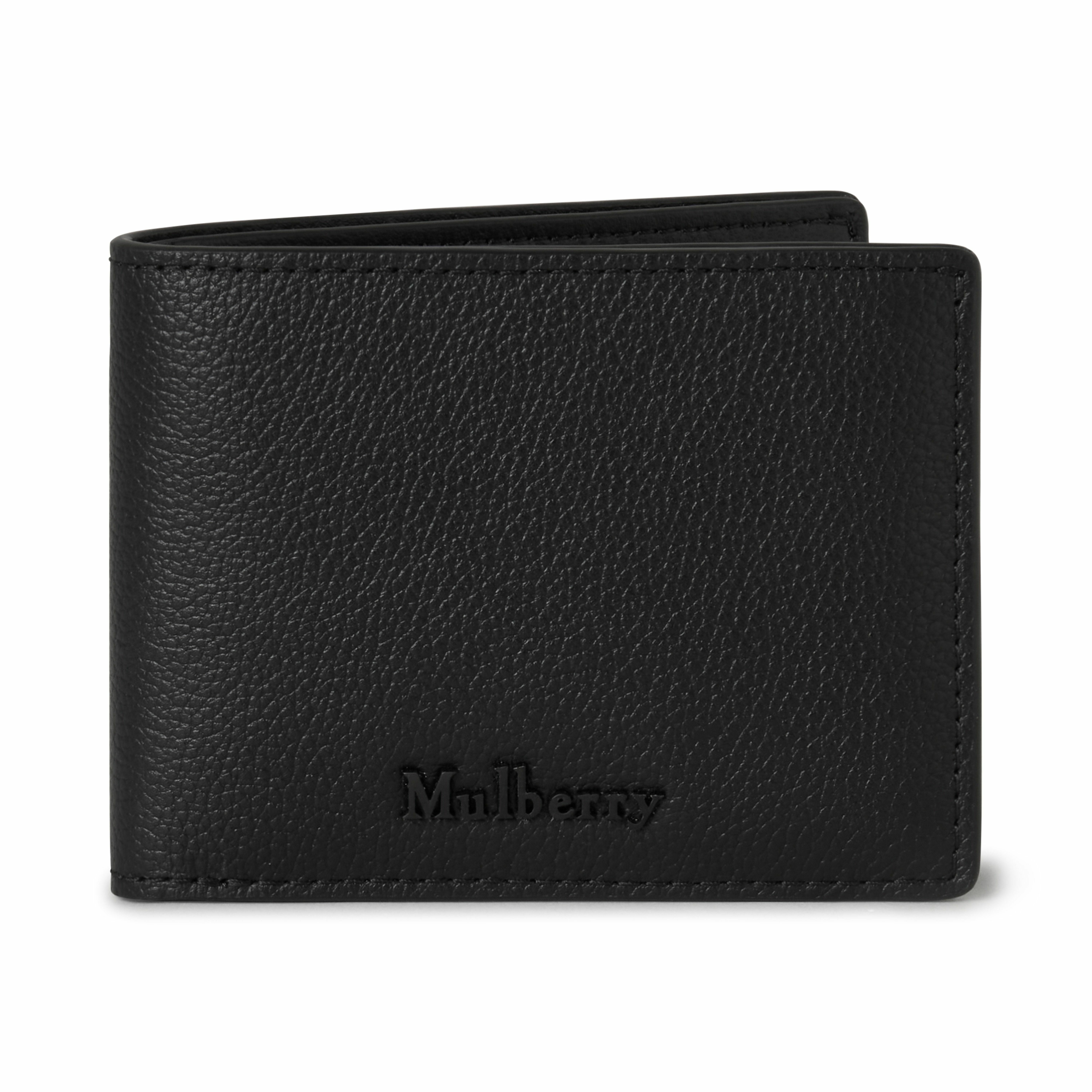 Farringdon Compact Bifold Wallet Small Pebble Grain
