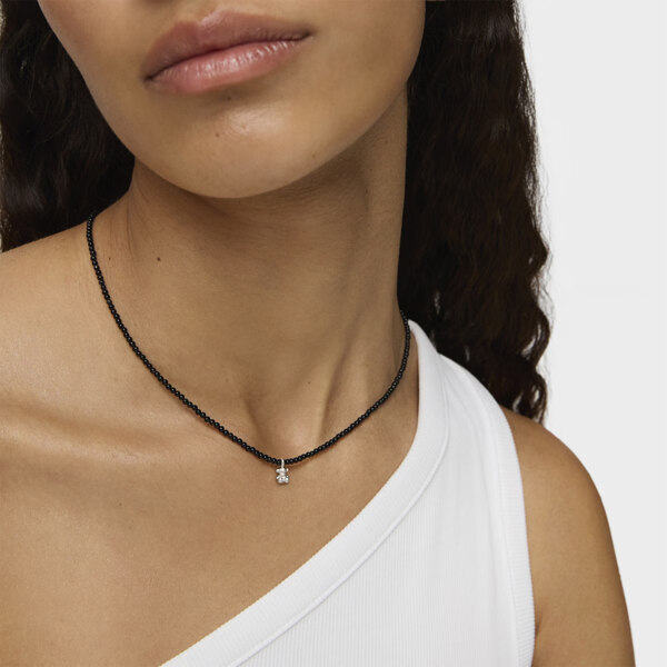 신세계인터넷면세점-토스-necklace-Silver Bold Bear Necklace with onyx & bear charm