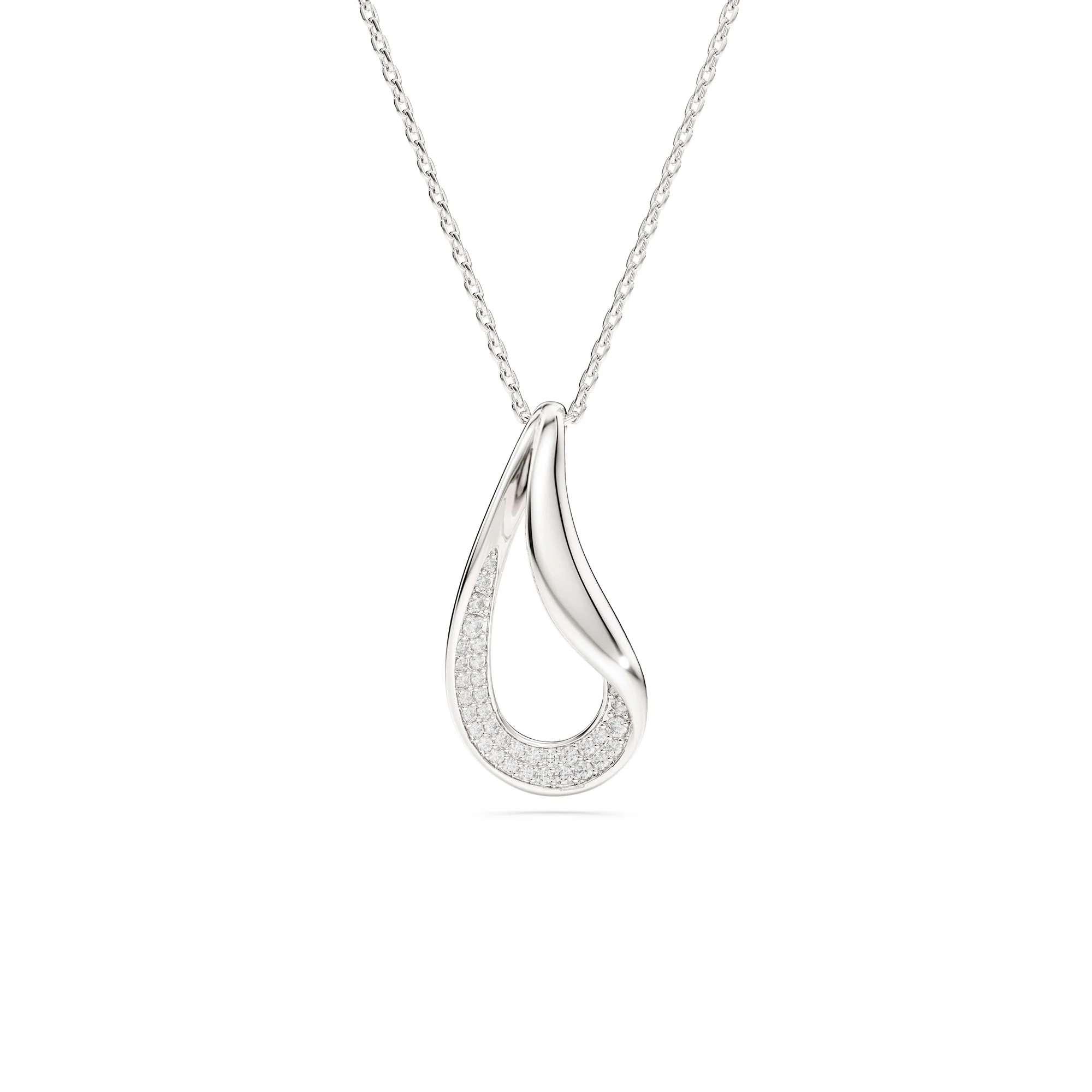 신세계인터넷면세점-스와로브스키-necklace-Classica 펜던트, 라운드 컷, 롱, 화이트, 스털링 실버