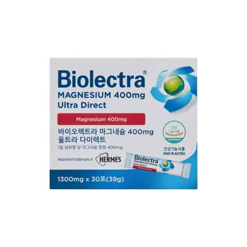 Hair Mass Biolectra Magnesium 400mg Ultra Direct（1300mg*30包）