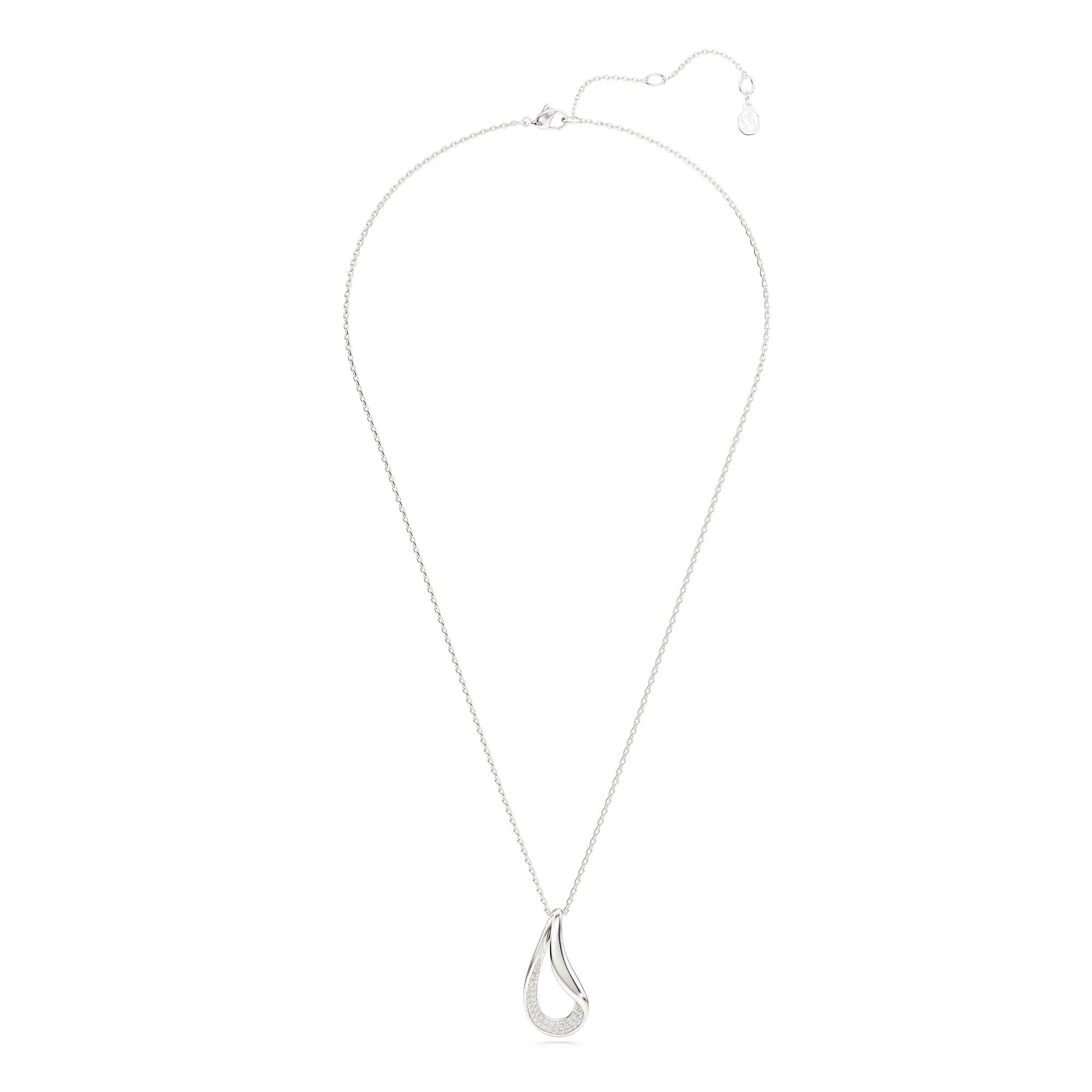 신세계인터넷면세점-스와로브스키-necklace-Classica 펜던트, 라운드 컷, 롱, 화이트, 스털링 실버