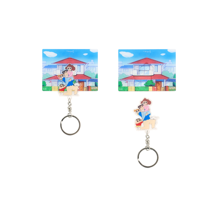 Crayon Shin-chan Acrylic Magnet Keyring – Shin-chan Family 钥匙扣