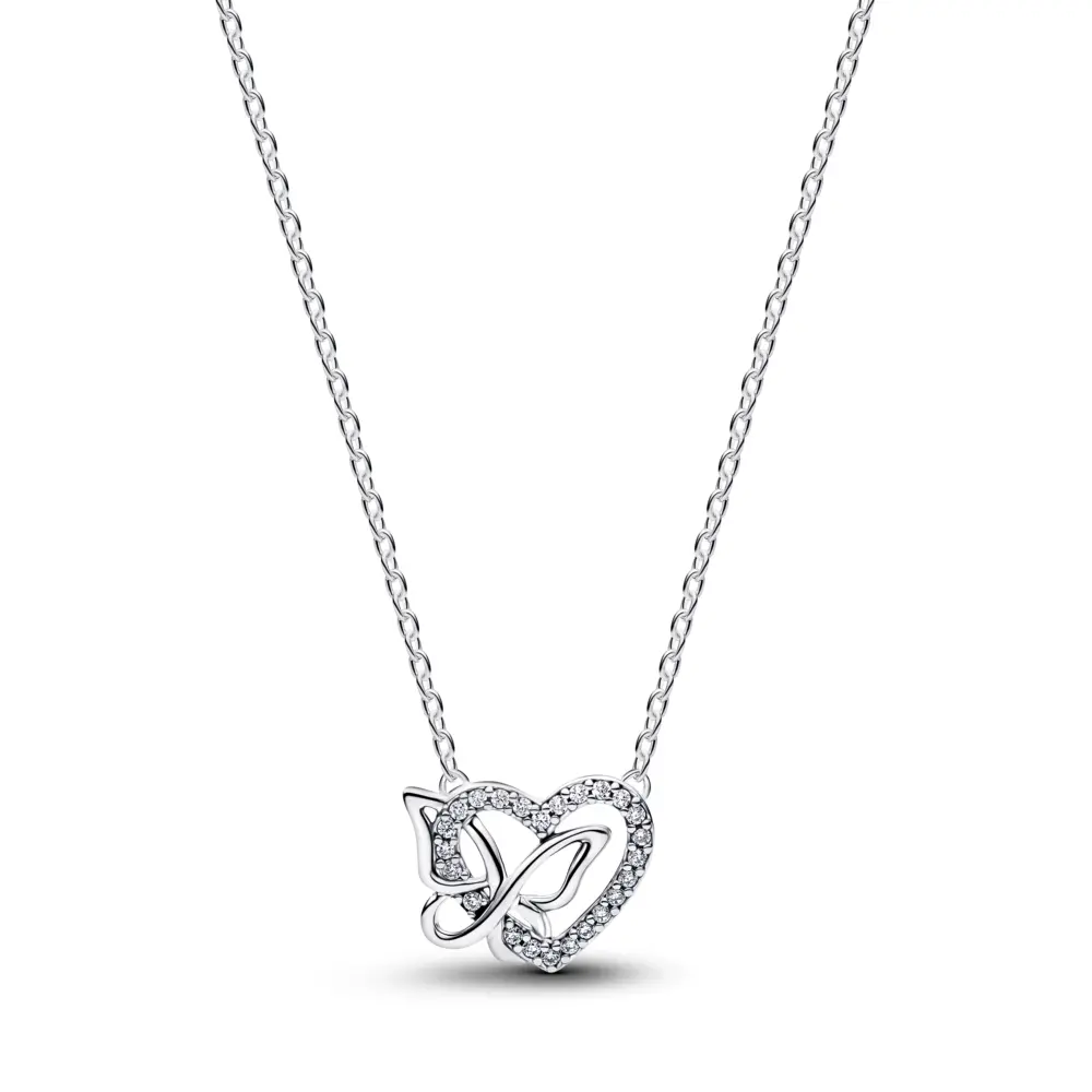 신세계인터넷면세점-판도라-necklace-인트와인드 하트 & 버터플라이 펜던트 네크리스