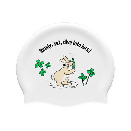 LUCKY RABBIT SILICONE SWIM CAP 硅胶泳帽